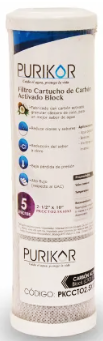 Cartucho Carbon Activado CTO 10X2.5" 5 MICRAS