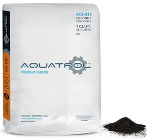 Carbon Activado Cascara de Coco Aquatrol, Malla 8-30, NSF, 1 ft3